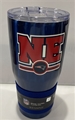 New England Patriots NFL Navy Letterman 30oz Double Wall Stainless Steel Ultra Travel Tumbler - 6ct Case