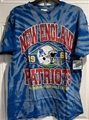 New England Patriots Legacy NFL Cali Blue Twister Tie Dye Brickhouse Vintage Tubular Men's Tee *NEW*