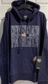 New England Patriots NFL Light Navy Bevel Headline Men's Hoodie *SALE* - Lot of 10
