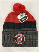 New Jersey Devils NHL Red Mass Freezer Knit Cuff Cap w/ Pom *NEW*