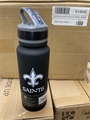 New Orleans Saints NFL 25oz Single Wall Stainless Steel Flip Top Water Bottle *SALE* - 6ct Case