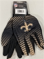 New Orleans Saints NFL Full Color 2 Tone Sport Utility Gloves - 6ct Lot