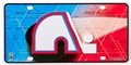 Quebec Nordiques NHL Vintage Embossed Metal License Plate *CLOSEOUT*