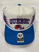 Quebec Nordiques Vintage NHL White Diamond Cut Hitch Snapback Hat *NEW*
