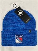 New York Rangers NHL Royal Brain Freeze Knit Cuff *NEW*