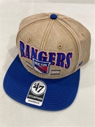 New York Rangers Vintage NHL Khaki Chilmark Captain Snapback Hat *NEW*
