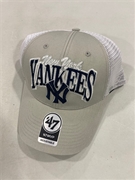 New York Yankees Cooperstown MLB Gray Keystone MVP Mesh Snapback Hat *NEW*