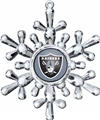 Las Vegas Raiders NFL Traditional Snowflake Ornament - 6ct Case *SALE*