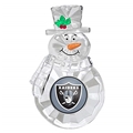 Las Vegas Raiders NFL Traditional Snowman Ornament - 6 Count Case