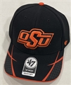 Oklahoma State Cowboys NCAA Black Sensei MVP Adjustable Hat *NEW*