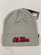 Ole Miss Mississippi Rebels NCAA Gray Raised Knit Cuff Cap *NEW*