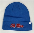 Ole Miss Rebels NCAA Blue Raz Raised Knit Cuff Cap *SALE*