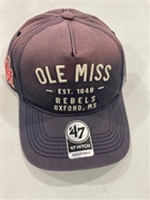Ole Miss Rebels Vintage NCAA Navy Dusted Laramie Hitch Snapback Hat *NEW*