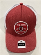 Ohio State Buckeyes NCAA Red Mass Oakman Trucker Mesh Adjustable Snapback Hat *NEW*