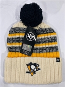 Pittsburgh Penguins NHL Natural Tavern Knit Cuff Pom *NEW*