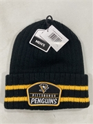 Pittsburgh Penguins NHL Black Mass Range Knit Cuff Cap *NEW*