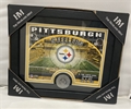 Pittsburgh Steelers NFL 11" x 9" Framed & Matted Stadium Photo Mint w/ Coin *NEW*