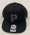 Pittsburgh Pirates MLB Black No Shot Captain Snapback Hat *NEW*