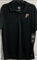Pittsburgh Pirates MLB Jet Black Men's Embroidered Ace Polo *NEW* Size L