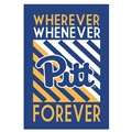 Pitt Panthers NCAA 28"x 44" 2-Sided Banner Flag