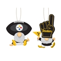 Pittsburgh Steelers NFL Gnome Fan Ornament 2 Assorted *NEW* - 6ct Case