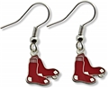 Boston Red Sox MLB Silver Dangle Earrings