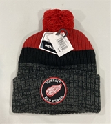 Detroit Red Wings NHL Red Mass Freezer Knit Cuff Cap w/ Pom *NEW*