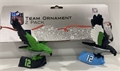 Seattle Seahawks NFL 2 Pack Thematic Resin Ornament Set