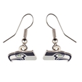 Seattle Seahawks NFL Silver Dangle Earrings