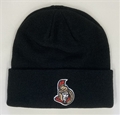 Ottawa Senators NHL Raised OTS Black Knit Cuff Cap