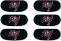 Tampa Bay Buccaneers NFL Vinyl Face Decorations 6 Pack Eye Black Strips *NEW*