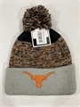 Texas Longhorns NCAA Black Mass Ferndale Knit Cuff Hat w/ Pom *NEW*