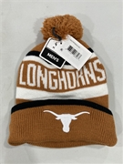 Texas Longhorns NCAA Burnt Orange Mass Whitaker Knit Cuff Cap w/ Pom *NEW*