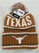 Texas Longhorns NCAA Burnt Orange Mass Saskatoon Knit Cuff Cap w/ Pom *NEW*