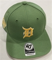 Detroit Tigers Cooperstown ASG MLB Fatigue Green Sure Shot Under Captain Adjustable Snapback Hat *NEW*