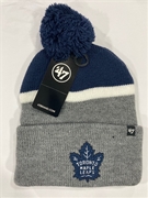 Toronto Maple Leafs NHL Navy Split Shadow Knit Cuff Pom *NEW*
