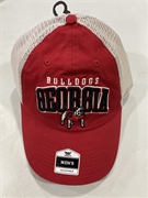 Georgia Bulldogs Vintage NCAA Red Mass Bridge Clean Up Mesh Snapback Hat *NEW*