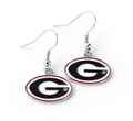 Georgia Bulldogs Logo NCAA Dangle Earrings