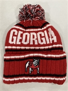 Georgia Bulldogs Vintage NCAA Red Mass Saskatoon Knit Cuff Cap w/ Pom *NEW*