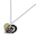 Vegas Golden Knights Swirl Heart NHL Silver Team Pendant Necklace *SALE*