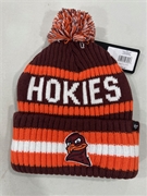 Virginia Tech Hokies NCAA Dark Maroon Bering Knit Cuff Pom *NEW*