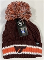 Virginia Tech Hokies NCAA Orange Calgary Knit Cuff Hat w/ Pom