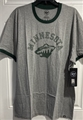Minnesota Wild NHL Gray Capital Ringer Men's T-Shirt Size 2XL