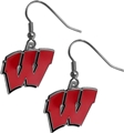 Wisconsin Badgers NCAA Dangle Earrings *NEW*