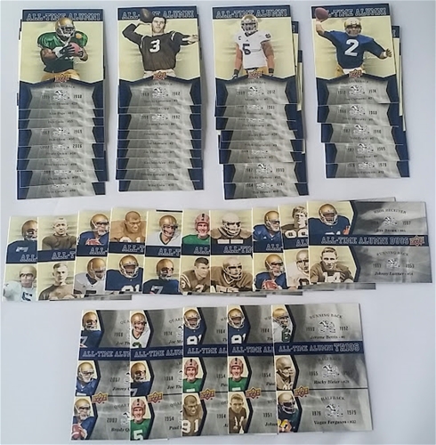 2013 Upper Deck Notre Dame Football All Time Alumni 45 Card Insert Complete Set *SALE*