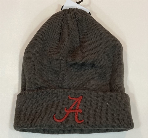 Alabama Crimson Tide NCAA Charcoal Mass Knit Cuff Hat