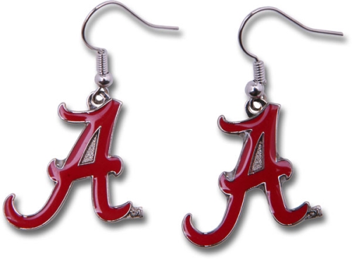 Alabama Crimson Tide A NCAA Dangle Earrings
