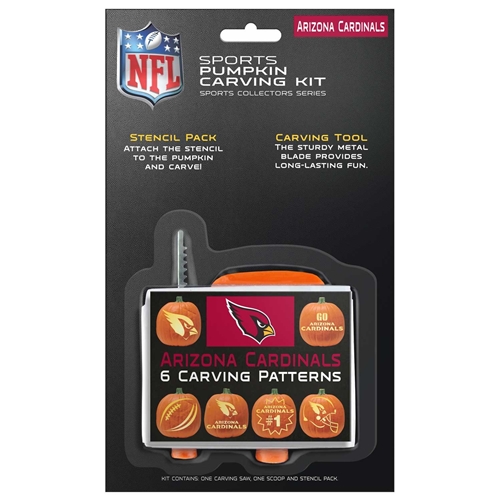 Arizona Cardinals NFL Team Logo Pumpkin Carving Kit - 12ct Case