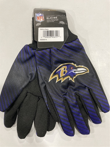 Baltimore Ravens NFL Full Color 2 Tone Sport Utility Gloves