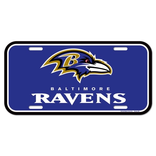 Baltimore Ravens NFL Souvenir Purple Plastic License Plate *SALE*